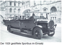 1926 Vereinsbus Sportgemeinschaft Deutsche Bank e.V.